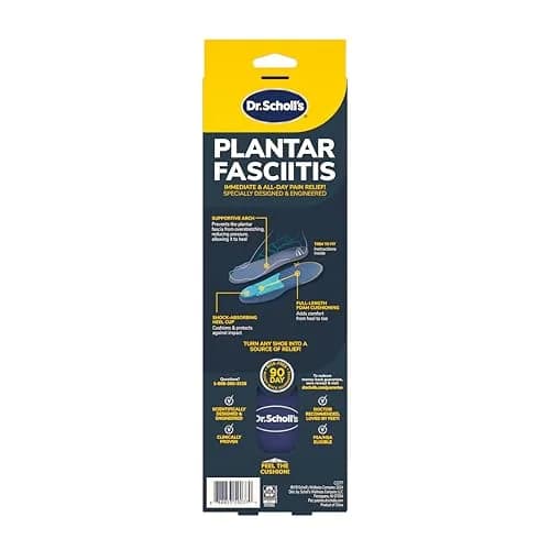 Dr. Scholl's Plantar Fasciitis Relief Orthotic Insoles for Men - Size L (2-Pack) | Clinically Proven to Prevent Recurrence thumbnail 9