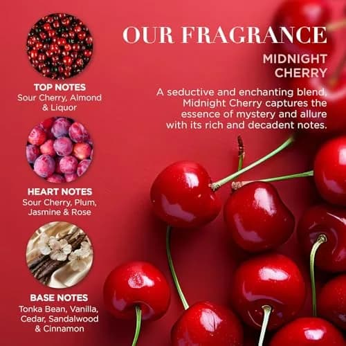Baylis & Harding Limited Edition Pamper Present Gift Set for Women | Midnight Cherry Fragrance, 6-Piece thumbnail 4