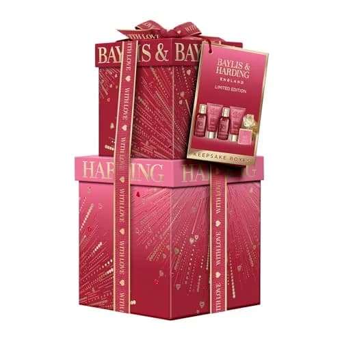 Baylis & Harding Limited Edition Pamper Present Gift Set for Women | Midnight Cherry Fragrance, 6-Piece thumbnail 8