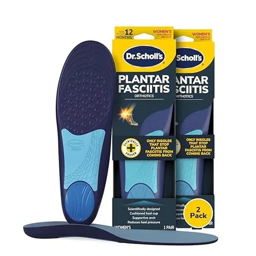 Dr. Scholl's Plantar Fasciitis Relief Orthotic Insoles for Women - Pack of 2 | Clinically Proven to Stop Recurrence thumbnail 1