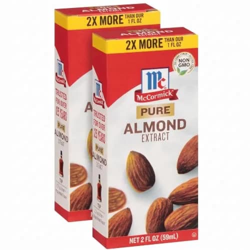 McCormick Pure Almond Extract 2 fl oz | Gluten-Free, Non-GMO, Vegan (Pack of 2) thumbnail 1