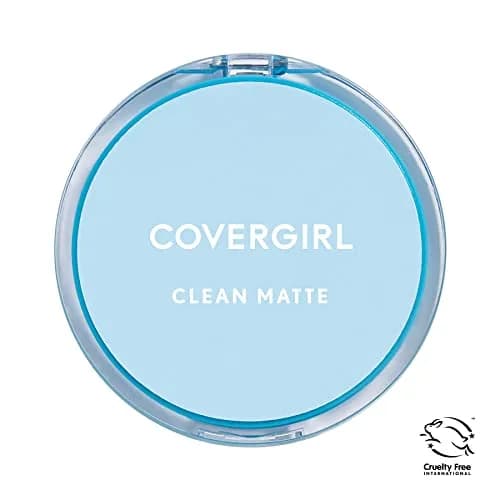 COVERGIRL Clean Matte Pressed Powder, Medium Light 535, 0.7 oz (20g) | Shine-Free Finish for Oily Skin thumbnail 2