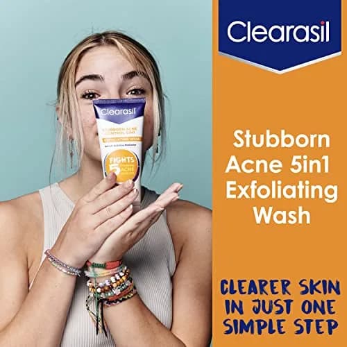Clearasil Stubborn Acne Control 5in1 Exfoliating Wash 400ml (13.56 fl oz) | Maximum Strength Salicylic Acid thumbnail 5