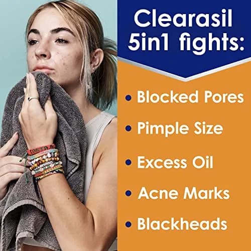 Clearasil Stubborn Acne Control 5in1 Exfoliating Wash 400ml (13.56 fl oz) | Maximum Strength Salicylic Acid thumbnail 2