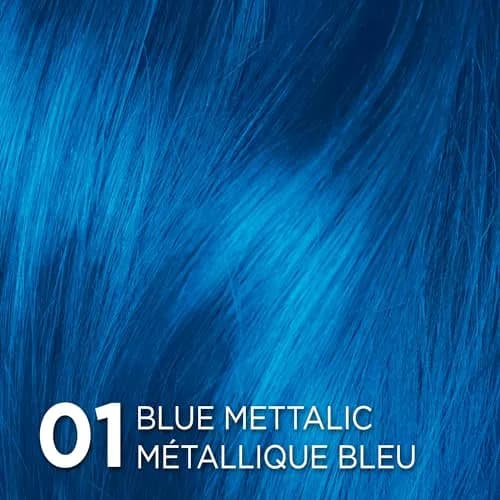 L'Oreal Paris Colorista Metallic Semi Permanent Hair Color - Metallic Blue (Pack of 2) thumbnail 2