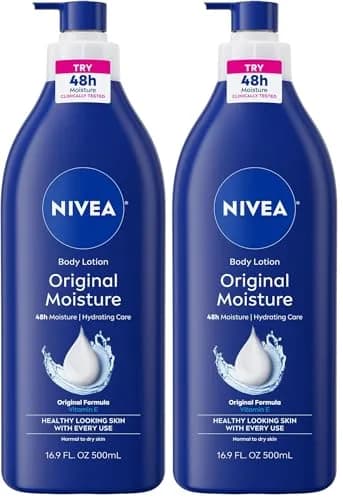 NIVEA Original Moisture Body Lotion with Vitamin E, 16.9 Fl Oz (Pack of 2) | 48-Hour Deep Nourishing Moisture for Normal to Dry Skin thumbnail 1