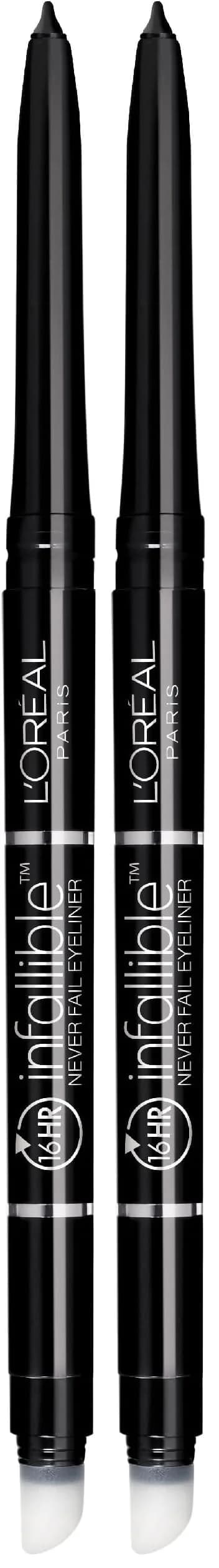 L'Oreal Paris Infallible Never Fail Mechanical Eyeliner Slate | 2 Pack, 0.008 oz. | Fade-proof, 16HR - main product image