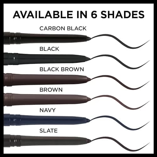 L'Oreal Paris Infallible Never Fail Mechanical Eyeliner Slate | 2 Pack, 0.008 oz. | Fade-proof, 16HR thumbnail 5