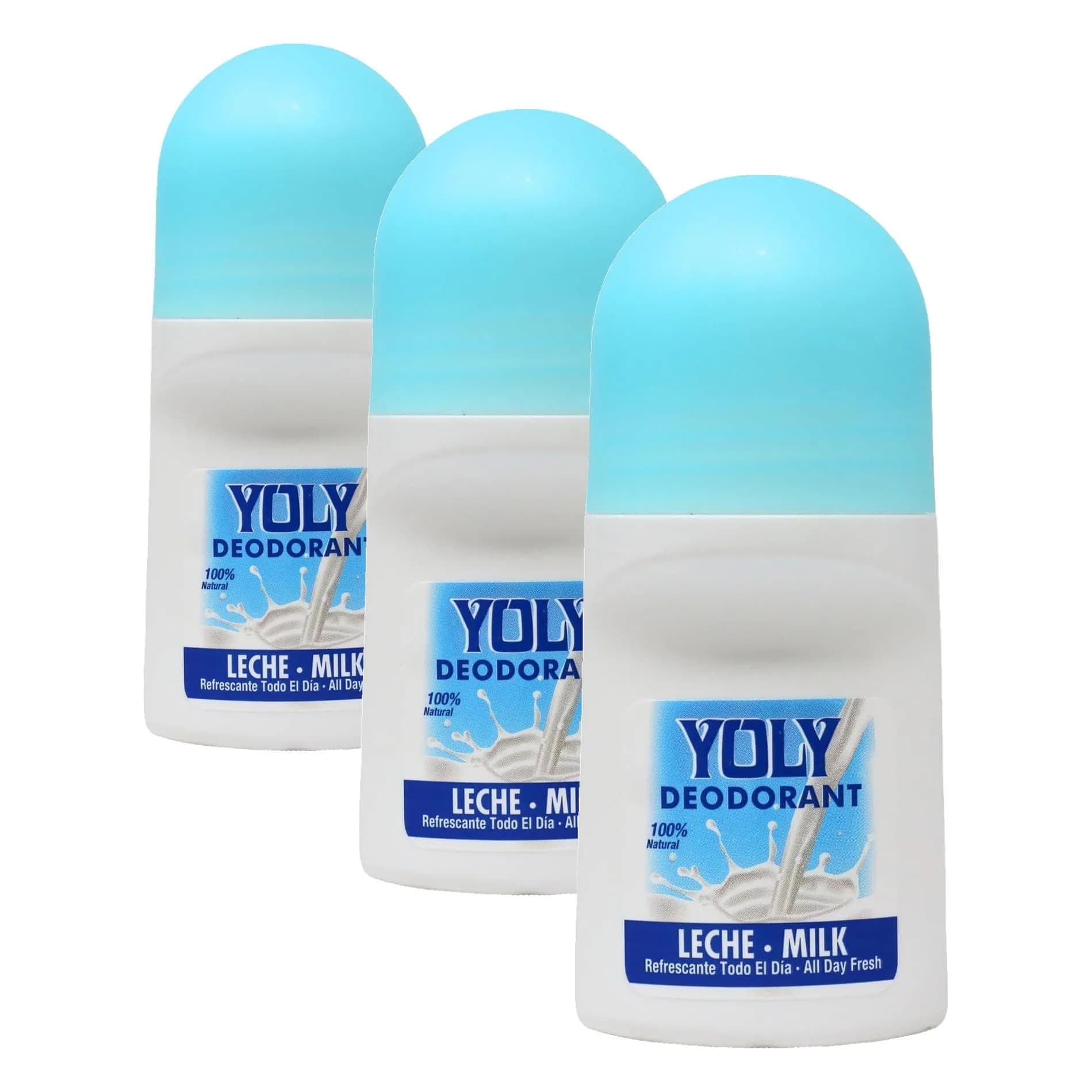 Yoly Deodorant Milk Antiperspirant 3 Pack | All Day Odor & Sweat Protection - main product image