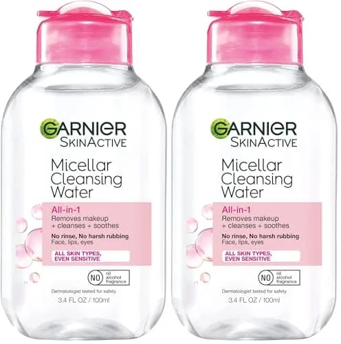 Garnier Micellar Cleansing Water, All-in-1 Makeup Remover & Facial Cleanser, For All Skin Types, 200mL (6.8 Fl Oz) | Dermatologist & Ophthalmologist Tested thumbnail 1