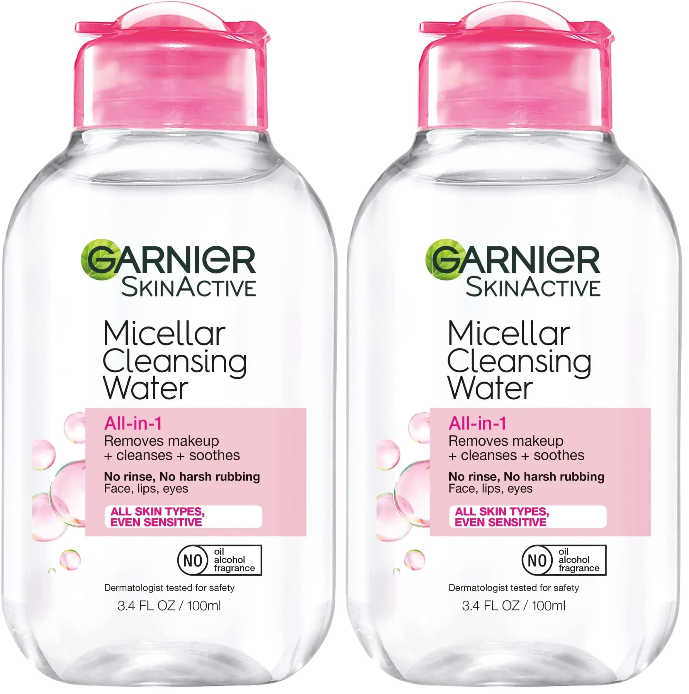 Garnier Micellar Cleansing Water, All-in-1 Makeup Remover & Facial Cleanser, For All Skin Types, 200mL (6.8 Fl Oz) | Dermatologist & Ophthalmologist Tested
