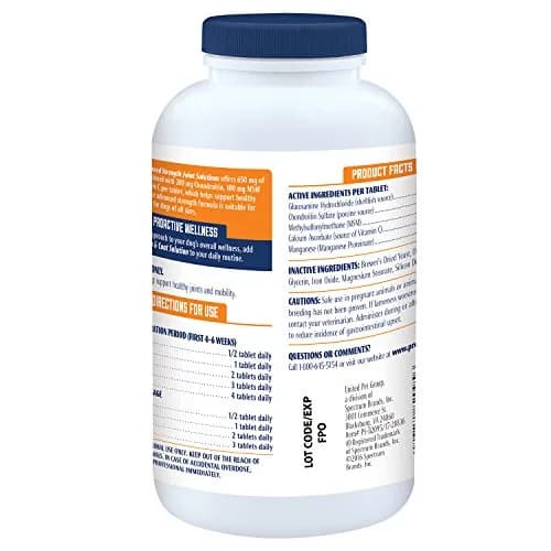 ProSense Advanced Strength Glucosamine Chew Tablets for Dogs 240 ct (120 ct Pack of 2) | Supports Joint Function & Cartilage Health thumbnail 2