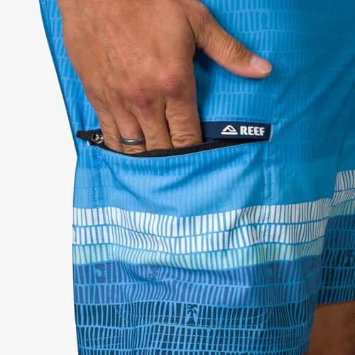 REEF Men's Remy Fixed Waist Boardshort Azure | 4-Way Stretch Water-Ready Swim Shorts thumbnail 4