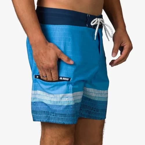 REEF Men's Remy Fixed Waist Boardshort Azure | 4-Way Stretch Water-Ready Swim Shorts thumbnail 2