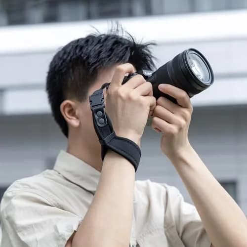 Kiorafoto Upgraded Quick Release Soft Neoprene Camera Hand Wrist Grip Strap with Sliding Lock, Black | Secure Grip for Mirrorless & DSLR Cameras thumbnail 7