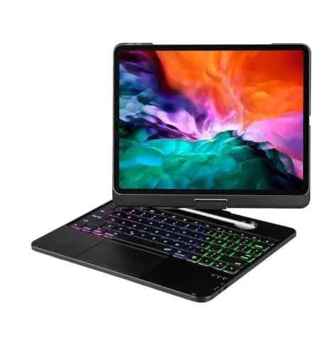 LENRICH Keyboard Case for iPad Pro 12.9 inch 6th/5th/4th/3rd Gen | 360° Rotating Smart Keyboard thumbnail 1