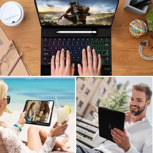 LENRICH Keyboard Case for iPad Pro 12.9 inch 6th/5th/4th/3rd Gen | 360° Rotating Smart Keyboard thumbnail 3