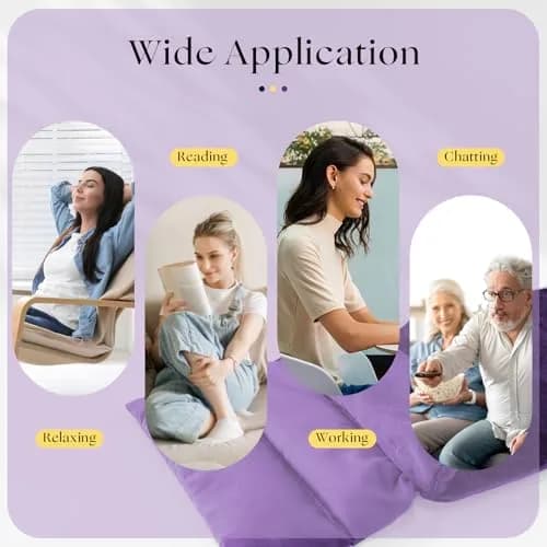 uncn Microwavable Heating Pad 13x7 Inch | Lavender Scent, Moist Warm Compress, Non-Electric & Portable thumbnail 7