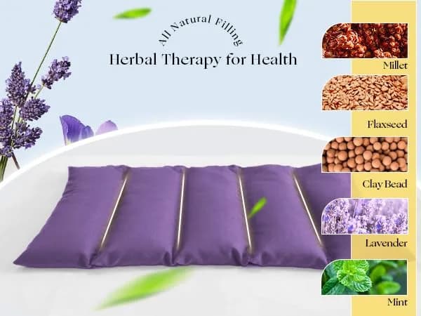 uncn Microwavable Heating Pad 13x7 Inch | Lavender Scent, Moist Warm Compress, Non-Electric & Portable thumbnail 3