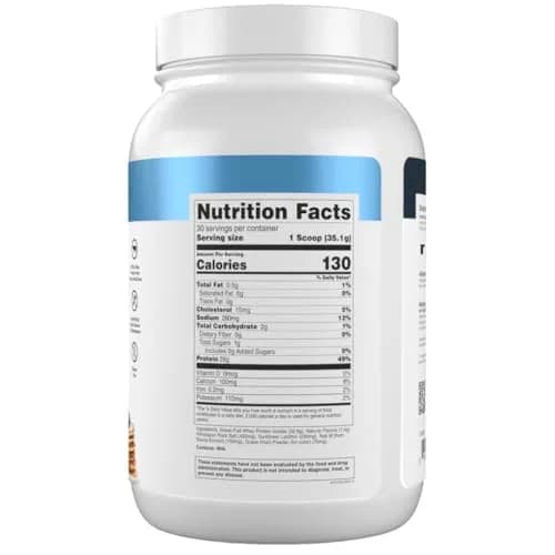 Transparent Labs Grass-Fed Whey Protein Isolate 1.02 kg (2.25 lb) | 28g Protein Per Serving, Blueberry Pancakes Flavor thumbnail 8