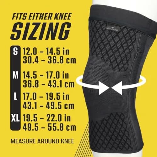 FUTURO Premium Compression Knee Sleeve with Stabilizers, Small 9.5cm (3.7in) | Medical Grade Support thumbnail 2