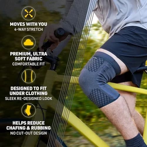 FUTURO Premium Compression Knee Sleeve with Stabilizers Large | Support for Arthritis & Swelling thumbnail 4