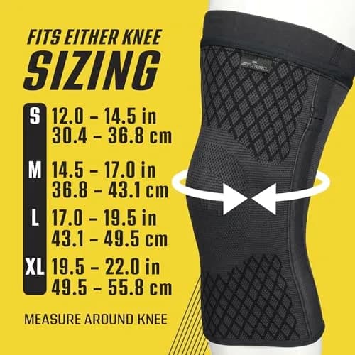 FUTURO Premium Compression Knee Sleeve with Stabilizers Large | Support for Arthritis & Swelling thumbnail 2
