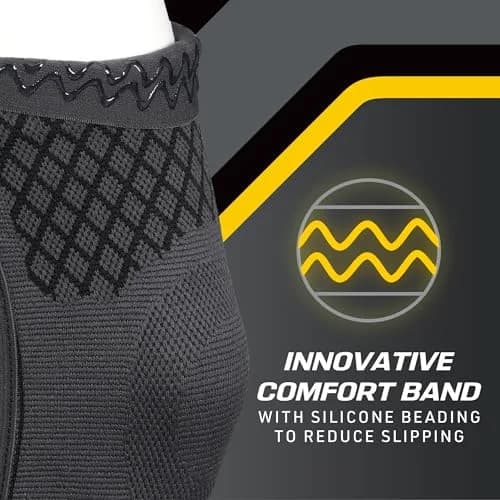 Futuro Premium Compression Knee Sleeve with Stabilizers | Advanced Customizable Support for Arthritis & Swelling thumbnail 5