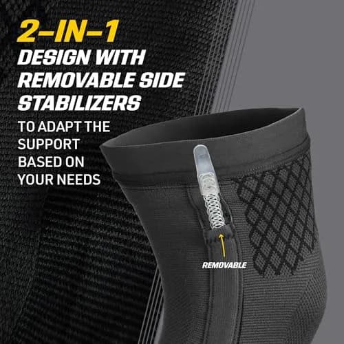 Futuro Premium Compression Knee Sleeve with Stabilizers | Advanced Customizable Support for Arthritis & Swelling thumbnail 3