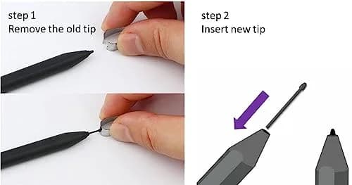 SLQ White 5 PCS Soft Tips for Samsung Galaxy Tab S10 FE/S10 FE+/S10/S10+ Plus/S10 Ultra Stylus S Pen Replacement Nibs (0.7mm Fine Tip, 5-Pack) thumbnail 6