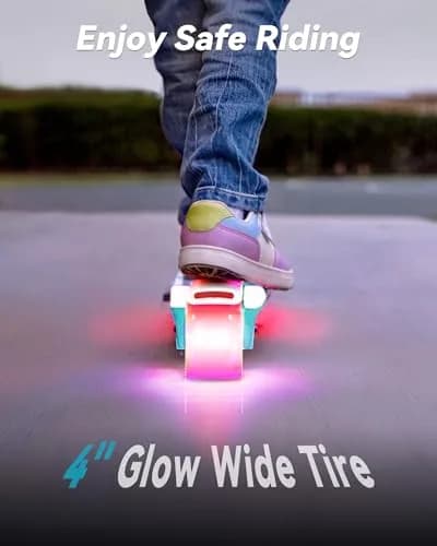 Gyroor KS2 Kids Electric Scooter 5 MPH 4in Wheels | LED Light-Up Wheels & Deck thumbnail 6