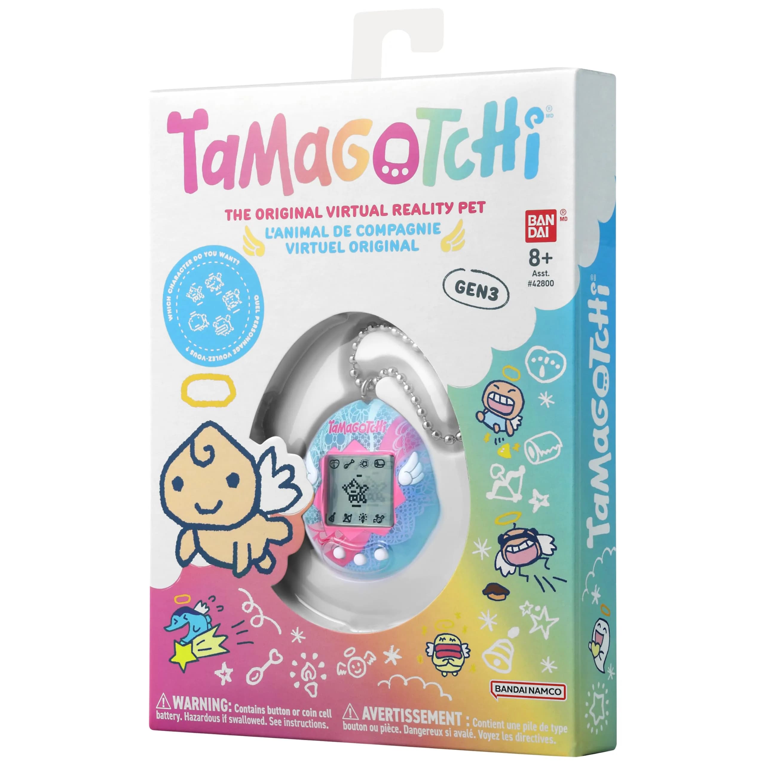 Tamagotchi Original Angel Lace Edition | Nostalgic Virtual Pet for Kids thumbnail 4