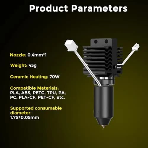 Comgrow Official Ender 5 Max Hotend Kit | Ceramic Heating Block, 300°C High Temp, 700mm/s High Flow thumbnail 8