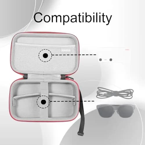 RLSOCO Carrying Case for XREAL Air 2/Air/One AR Glasses + Eye + Beam Pro, 22.1cm (8.7in) | Organizes AR Gear for Travel & Storage thumbnail 3