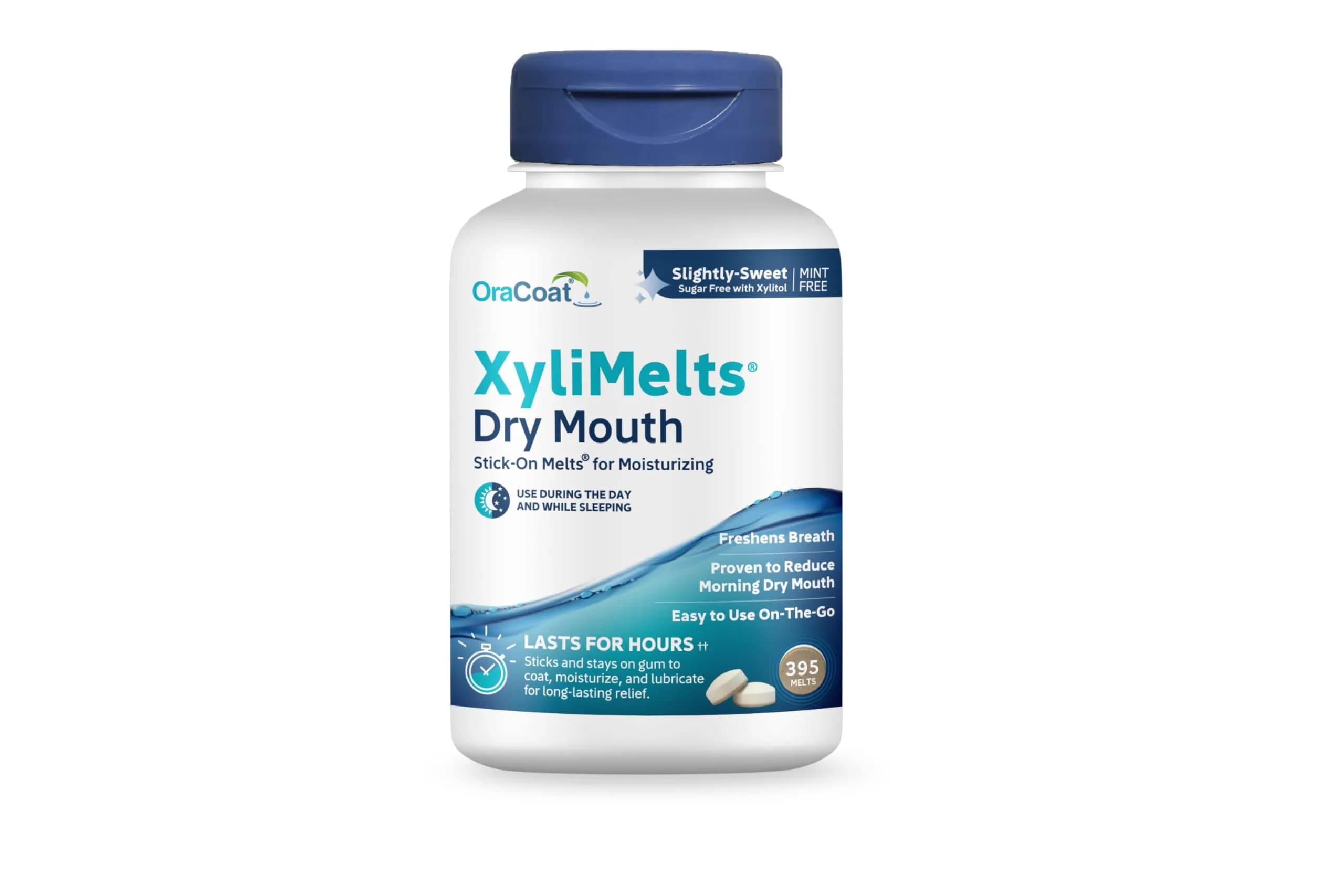 Oracoat XyliMelts Dry Mouth Adhering Discs 395 Count (13.2 oz / 375 g) | Sugar-Free Xylitol Relief
