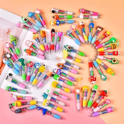 BIMORITA 60-Pack 4-in-1 Mini Multicolor Ballpoint Pens | Smooth Ink Flow for Students and Party Favors thumbnail 5
