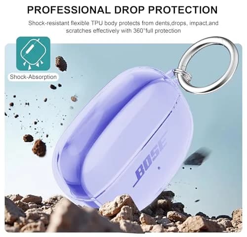 Aircawin for Bose Ultra Open Earbuds Case Clear | Lightweight, Shockproof & Durable (40g) thumbnail 4
