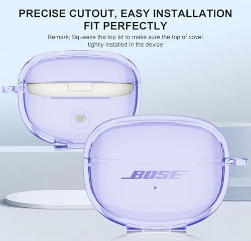 Aircawin for Bose Ultra Open Earbuds Case Clear | Lightweight, Shockproof & Durable (40g) thumbnail 2