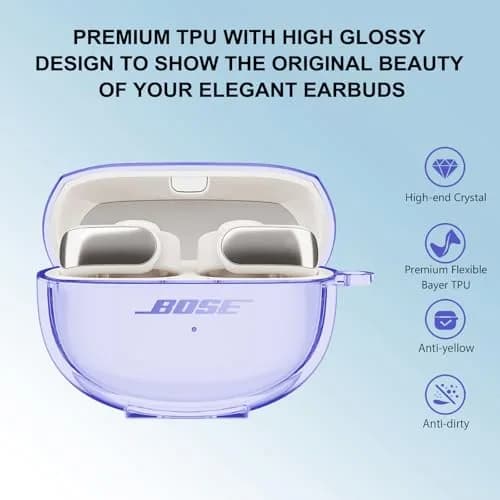 Aircawin for Bose Ultra Open Earbuds Case Clear | Lightweight, Shockproof & Durable (40g) thumbnail 3