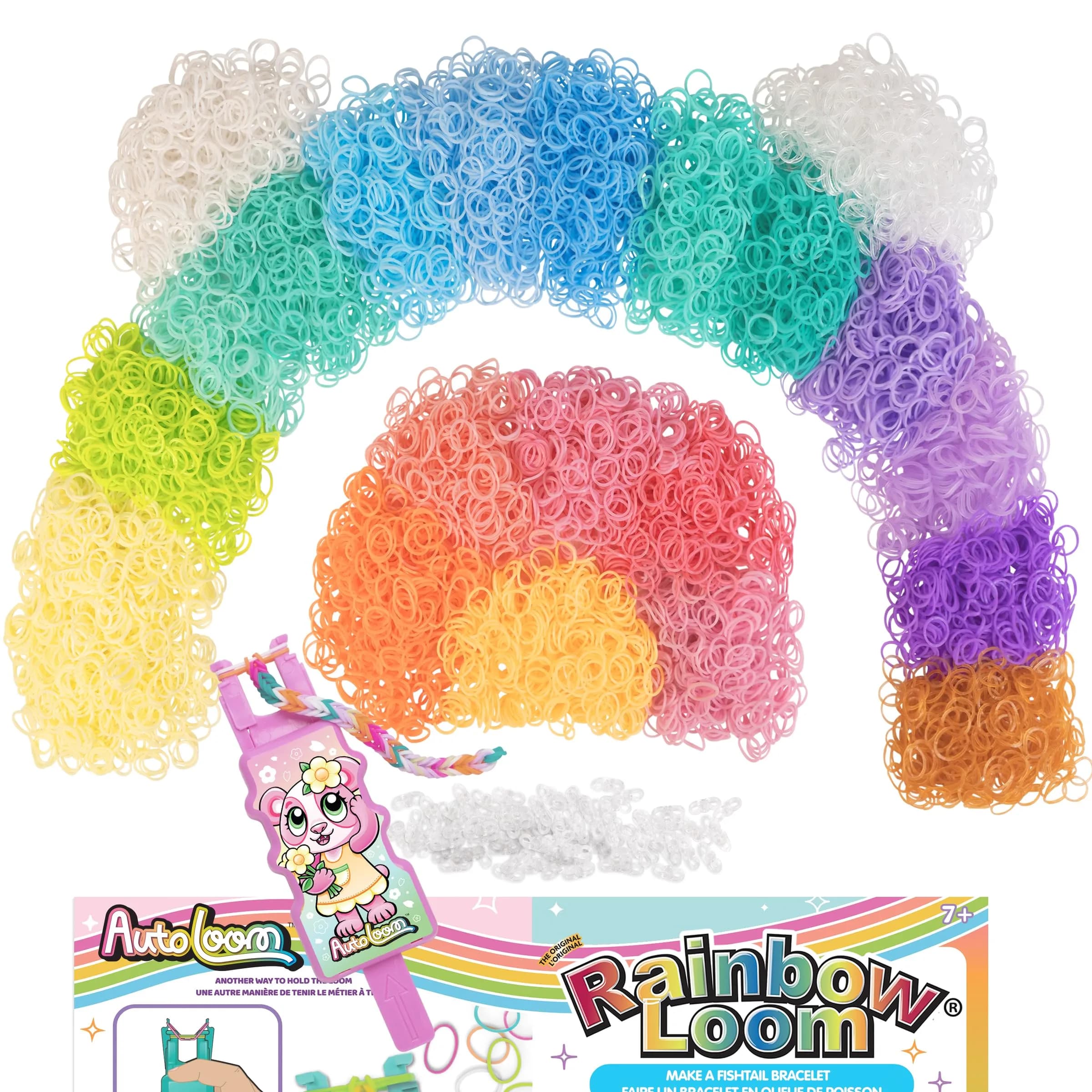 Rainbow Loom 11,000 Pastel Bands AutoLoom Mega Pack | 22 Soft Colors for Creative Jewelry Making