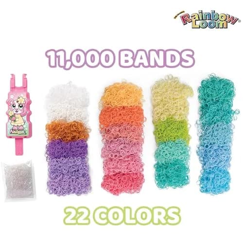Rainbow Loom 11,000 Pastel Bands AutoLoom Mega Pack | 22 Soft Colors for Creative Jewelry Making thumbnail 3