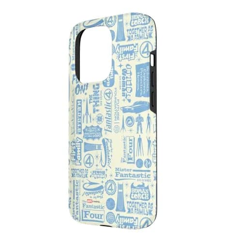 Marvel Fantastic Four iPhone 15 Pro Case | Atomic Age Superhero Design, Shock-Resistant, Printed in the USA thumbnail 2