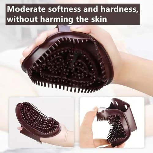 VrotQyn 4PCS Meridian Brush Set with Palm Grip & Hand Strap | Full Body & Scalp Massage thumbnail 4