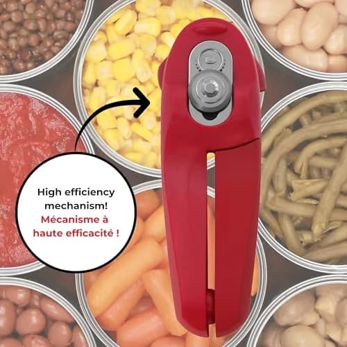 Starfrit MightiCan Can Opener 18cm Stainless Steel Blue | Safe Smooth-Cut, Comfort Grip, Hygienic Design thumbnail 3