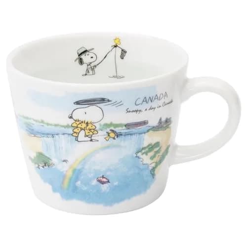 シミズ陶業(Shimizutougyou) Peanuts Snoopy World Travel Canada Mug 340ml | Microwave & Dishwasher Safe thumbnail 1