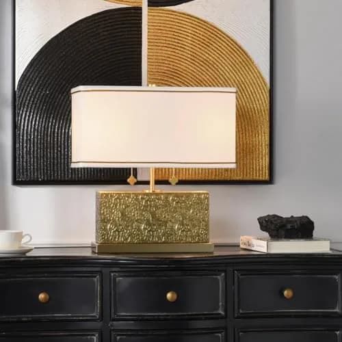 Stylecraft Home Collection TDL212134DS Eleanora - 2 Light Table Lamp-17 Inch Tall and 16 Inch Wide, Finish Color: Hammered Steel | Contemporary Glam thumbnail 6