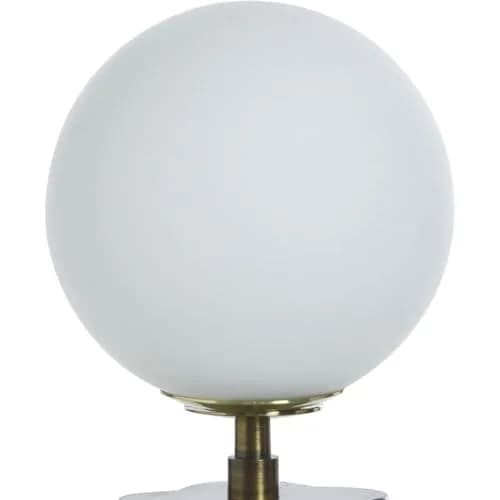Stylecraft Home Collection TDL212138DS 15W Table Lamp - Black Marble | Modern Orb Shade with Dimmer thumbnail 4