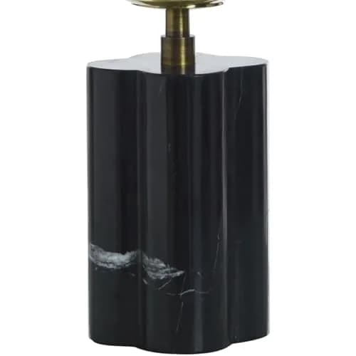 Stylecraft Home Collection TDL212138DS 15W Table Lamp - Black Marble | Modern Orb Shade with Dimmer thumbnail 3