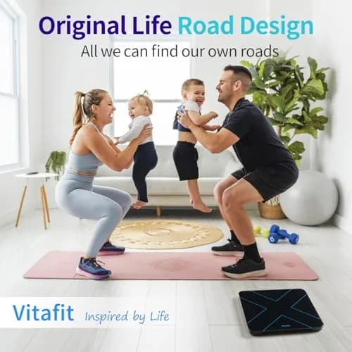 Vitafit Smart Digital Bathroom Scale for Body Weight, 182kg (400lb) | High Precision 0.05kg (0.1lb) with App Sync thumbnail 2