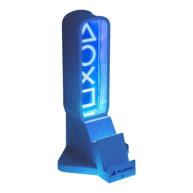 Paladone PlayStation 3-in-1 Headphone Stand and Tech Charging Station | RGB Colour Changing Light Panel, USB-C Ports, Officially Licensed for Gamers thumbnail 6